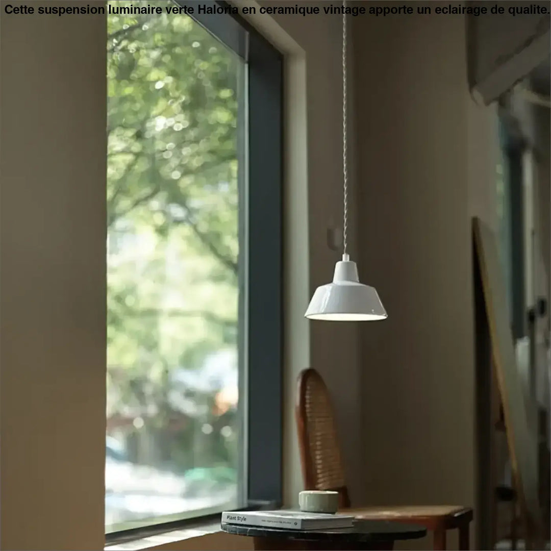 Suspension en céramique style atelier minimaliste chic