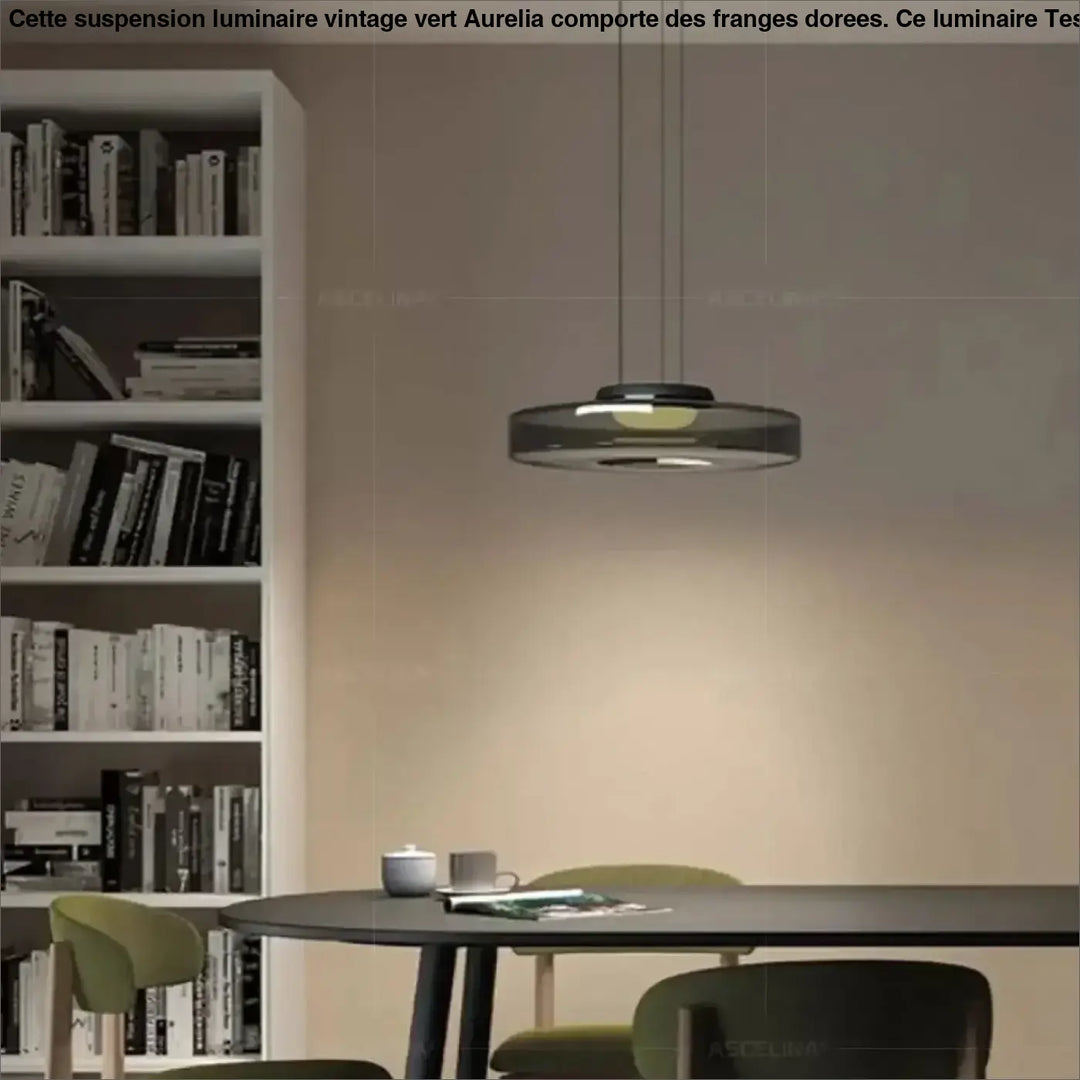Suspension luminaire design moderne métal et verre clair
