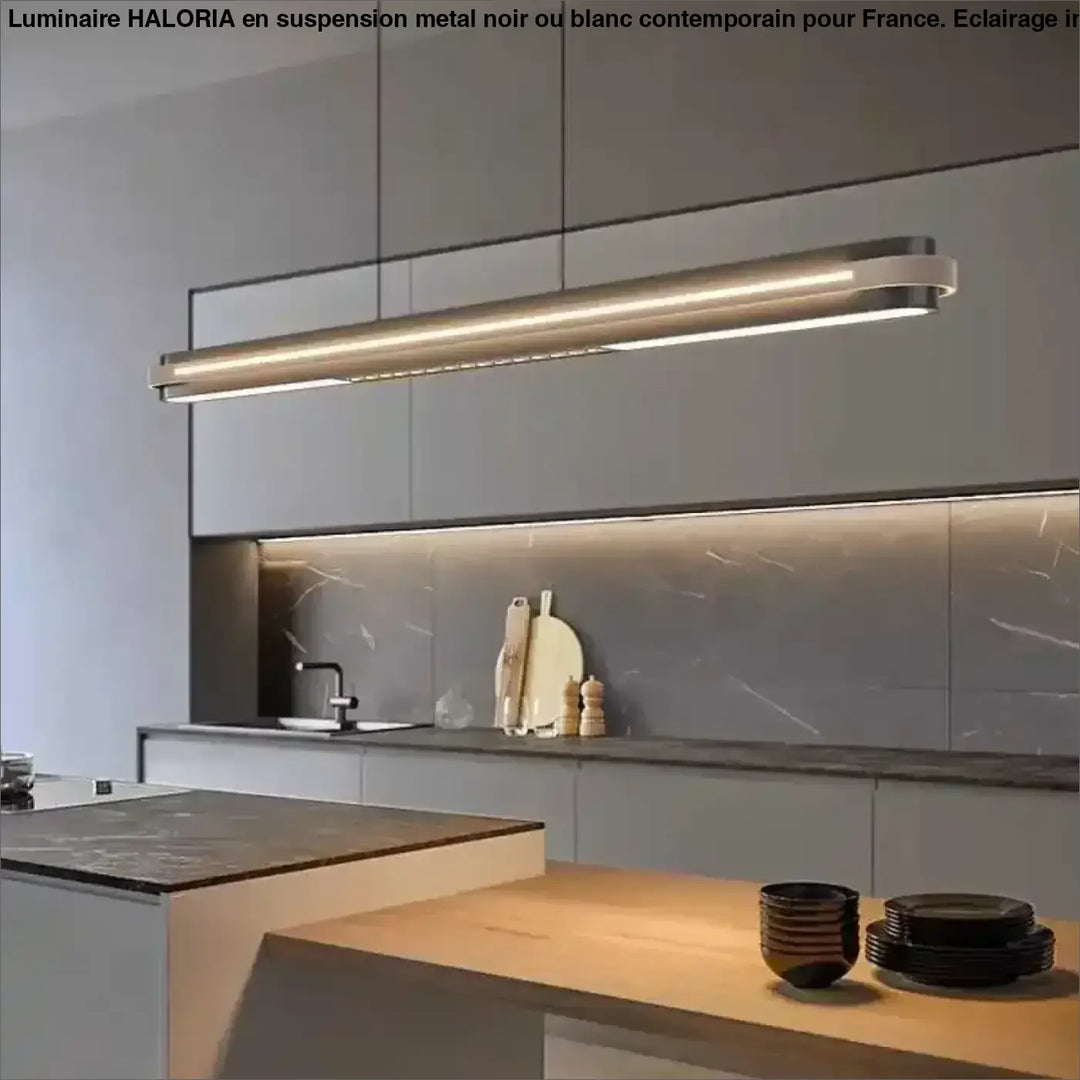 Suspension luminaire moderne led design épuré style minimaliste