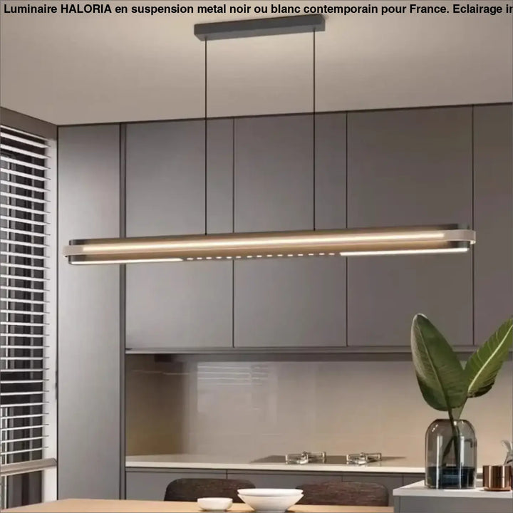Suspension luminaire moderne led design épuré style minimaliste