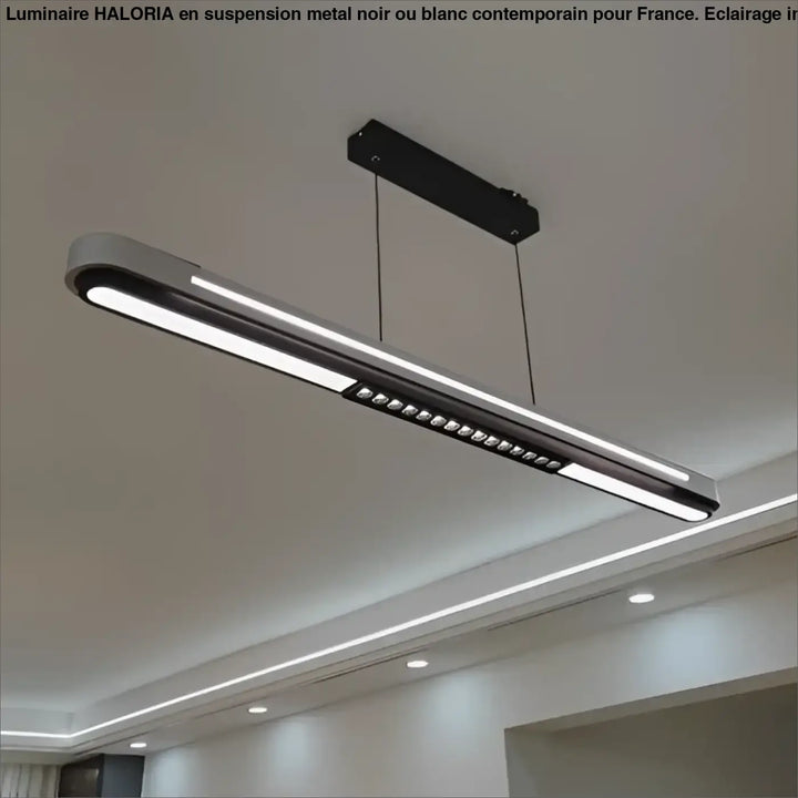 Suspension luminaire moderne led design épuré style minimaliste