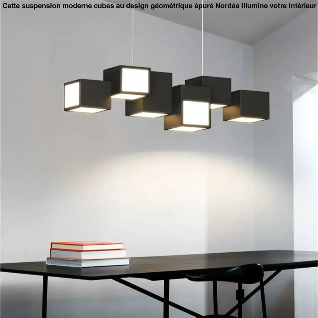 Suspension Moderne Cubes Design Géométrique Épuré