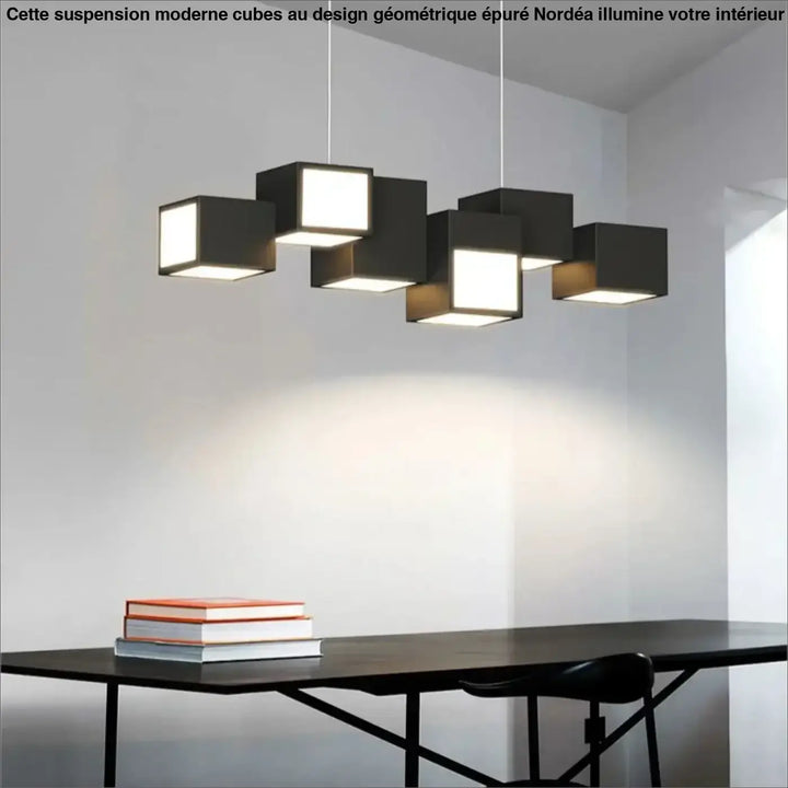 Suspension Moderne Cubes Design Géométrique Épuré