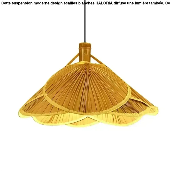 Suspension Fleur En Bambou Tressé Pour Ambiance Naturelle

