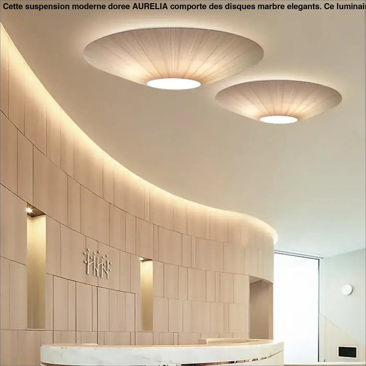 Plafonnier Design Rond Effet Tissu Lumineux Et Sculptural Élégant