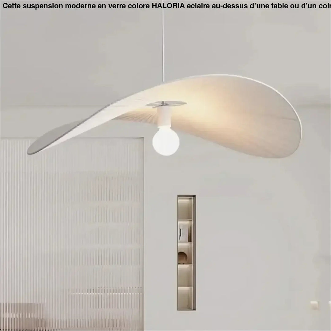 Suspension Design Naturel En Tissu Forme Aile Élégante