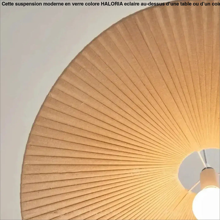 Suspension Design Naturel En Tissu Forme Aile Élégante
