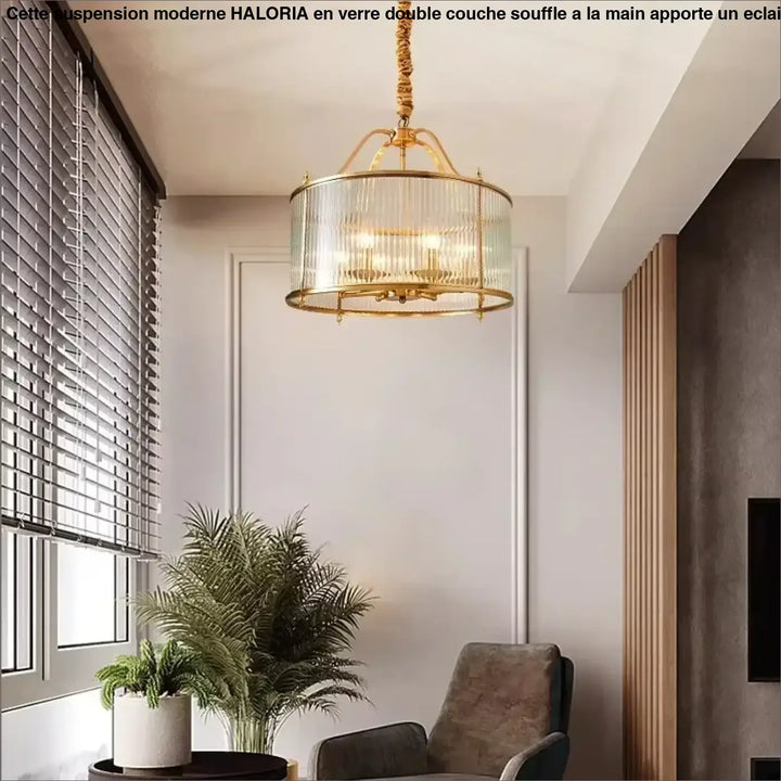 Modern Luxury Glass Chandelier Golden Copper Living Dining Bedroom Home Room Decor Ceiling Pendant Light Indoor LED