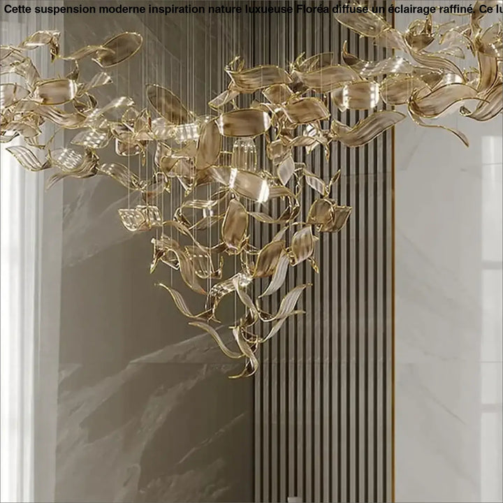 Suspension moderne inspiration nature luxueuse