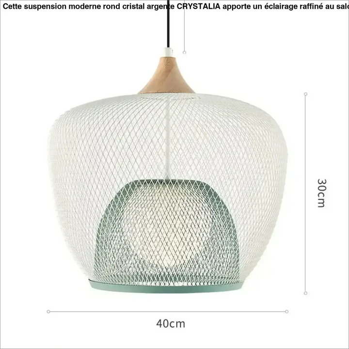 Suspension luminaire métal design moderne style doré argent