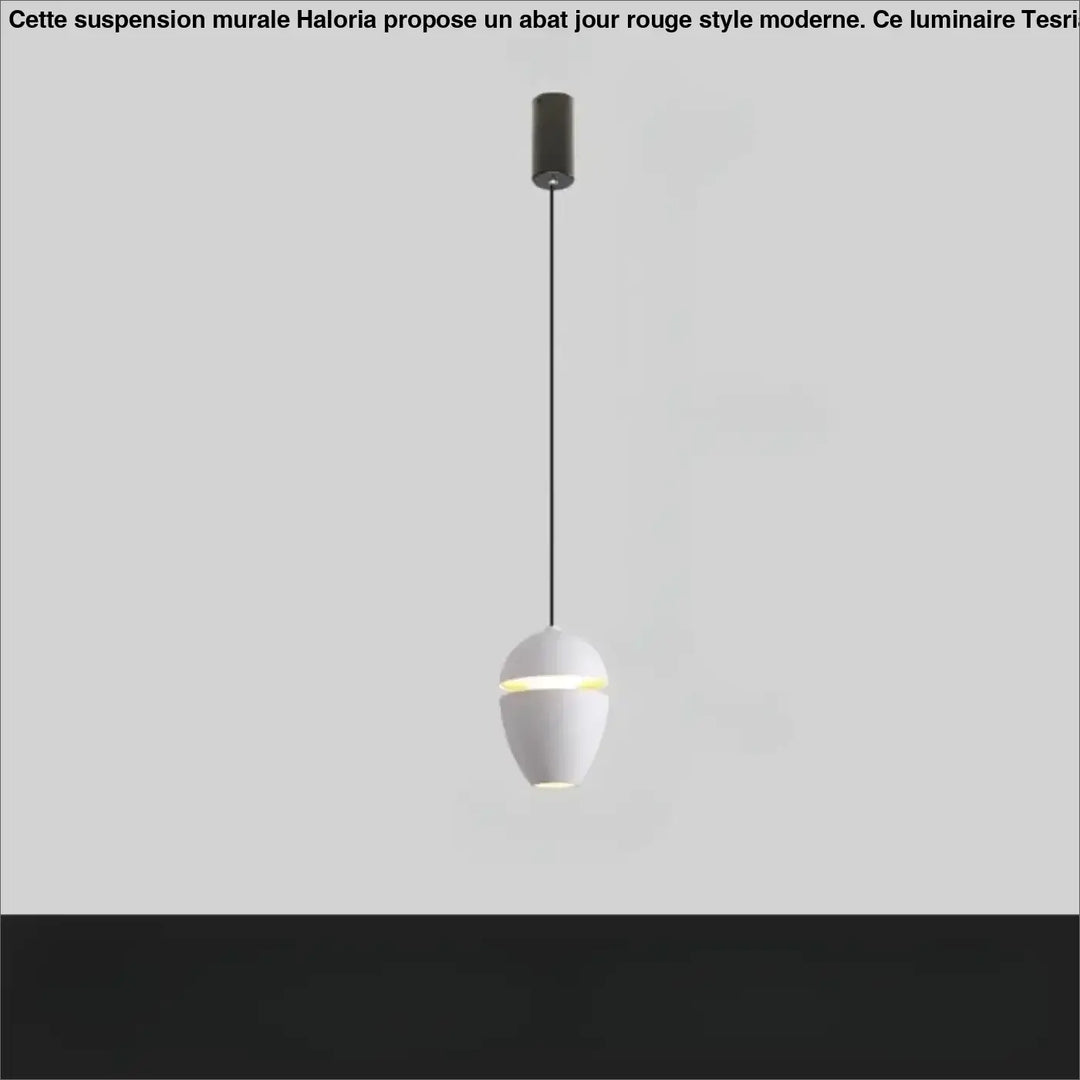 Suspension luminaire ekorn blanche en forme dœuf avec design style moderne et lumière led chaude plus qu’un éclairage