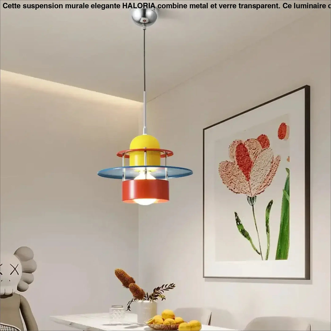 Suspension design multicolore moderne style rétro pour chambre


