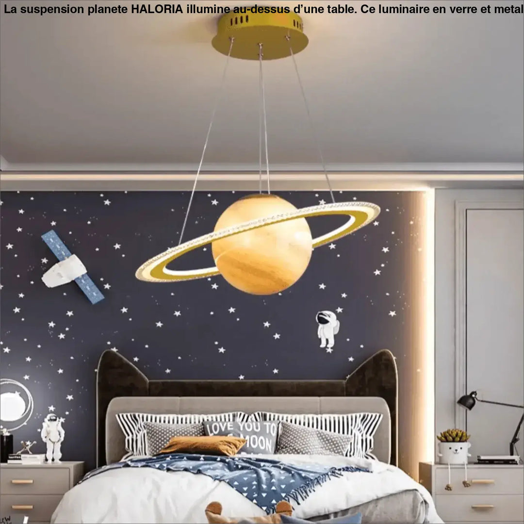 Suspension Planète Moderne Avec Anneaux
