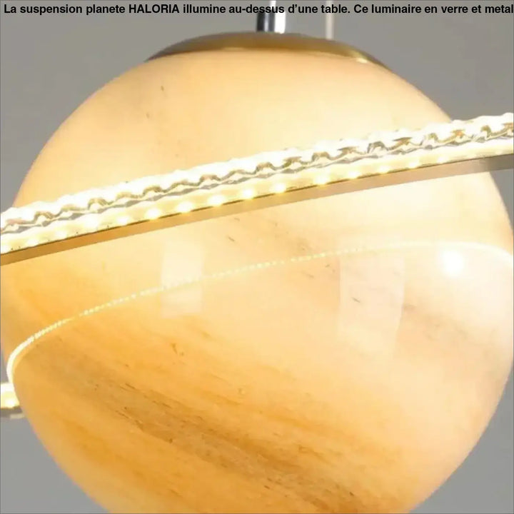 Suspension Planète Moderne Avec Anneaux