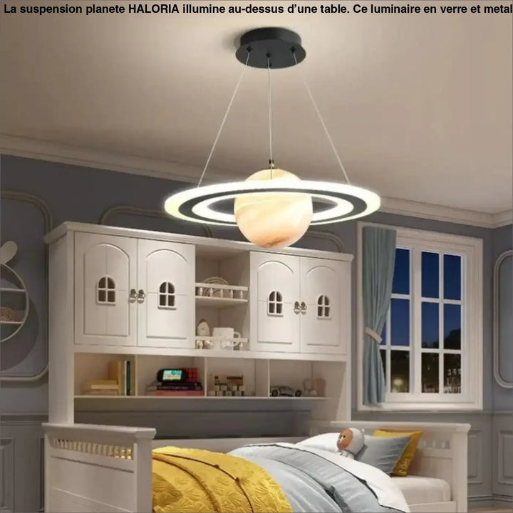 Suspension Planète Moderne Avec Anneaux