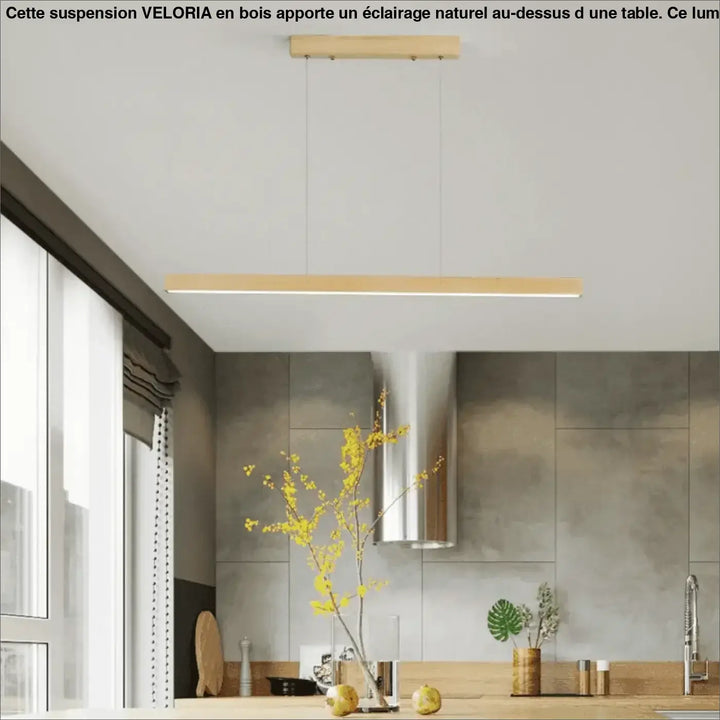 Suspension Salle à Manger Bois Luminaire Moderne