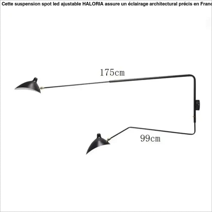 Applique industrielle orientable noir mat luminaire raffiné