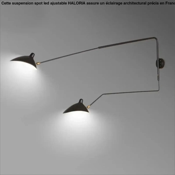 Applique industrielle orientable noir mat luminaire raffiné