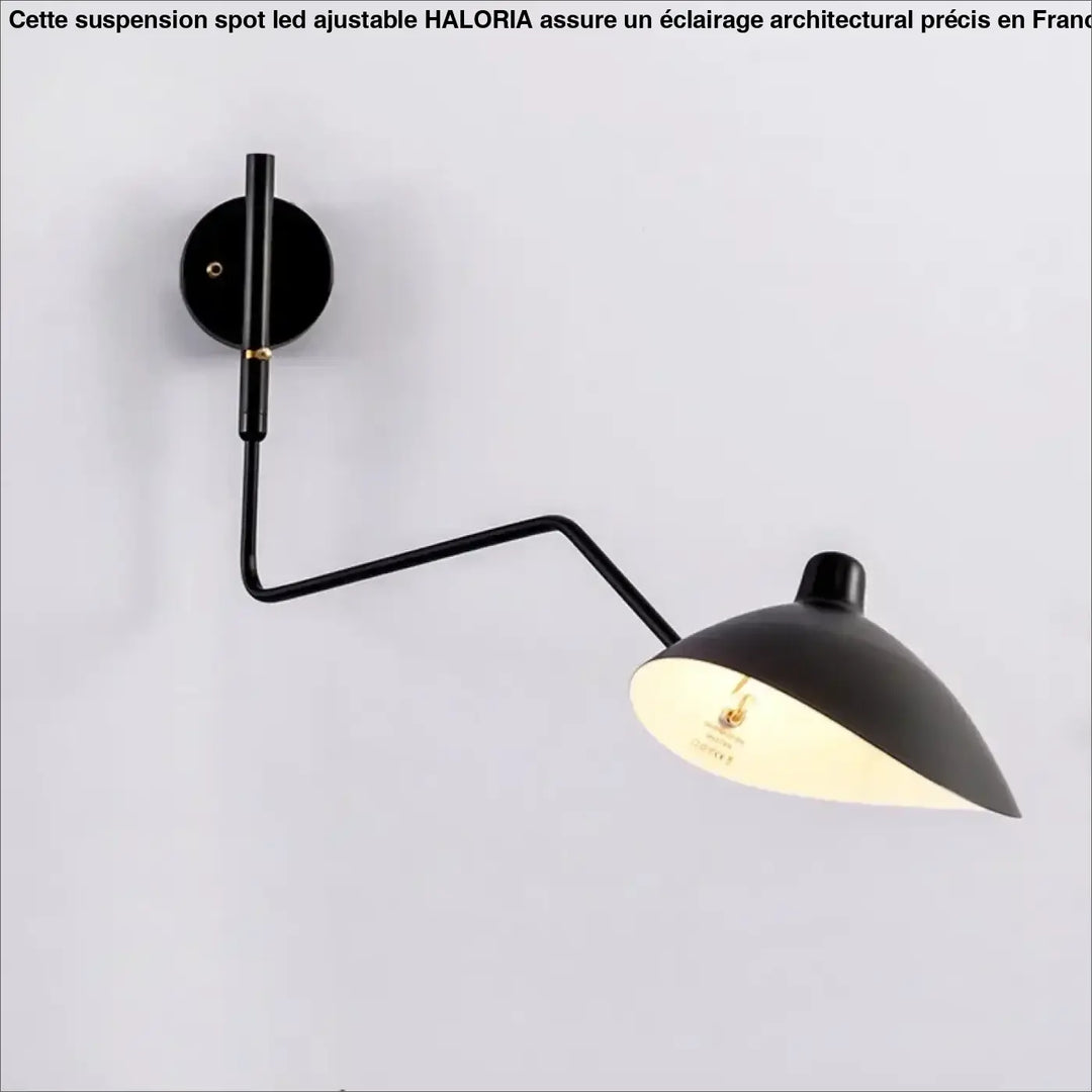 Applique industrielle orientable noir mat luminaire raffiné