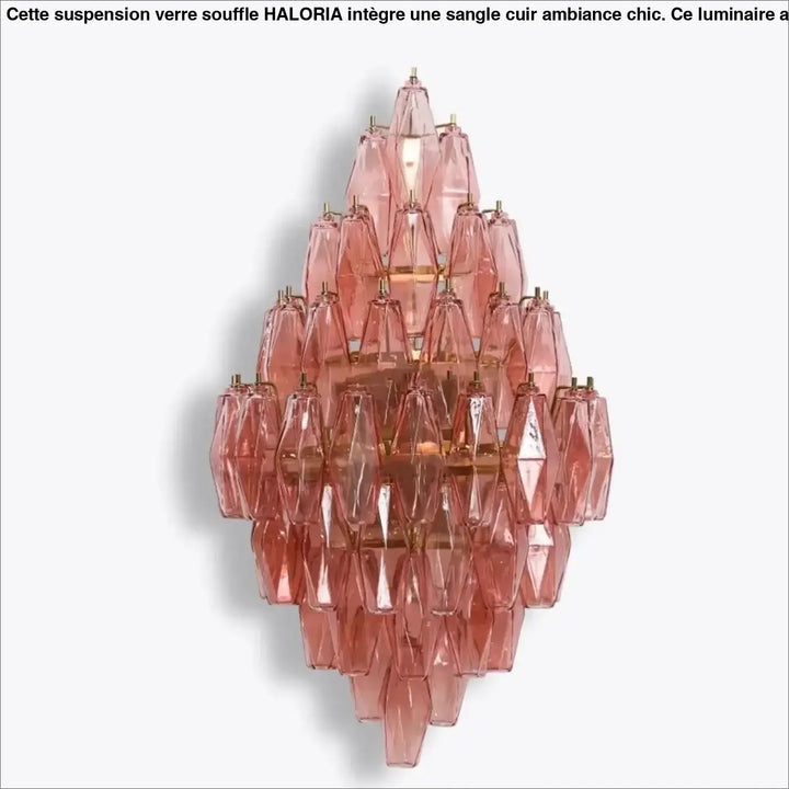 Applique murale contemporaine en verre design géométrique