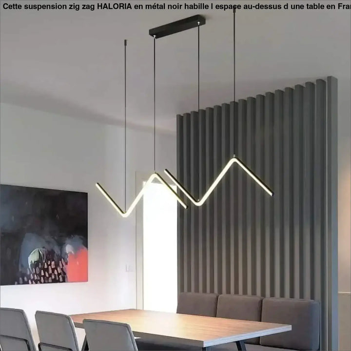 Suspension Zig Zag En Acrylique Au Design Moderne