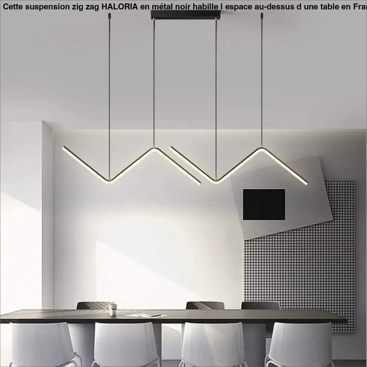 Suspension Zig Zag En Acrylique Au Design Moderne