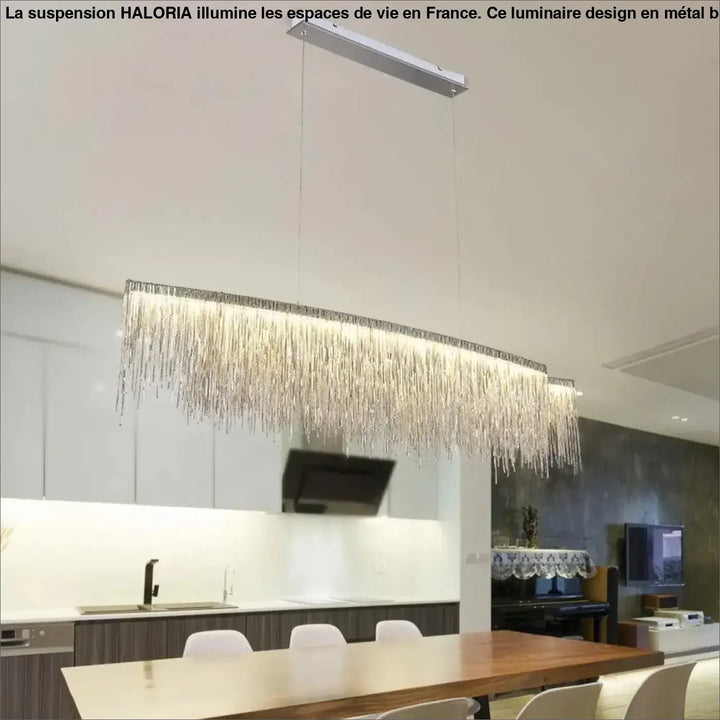 Suspensions Luminaires Design Franges Aluminium