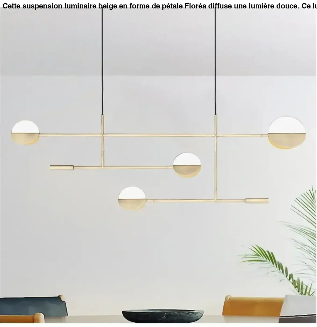Luminaire beige uspension luminaire beige moderne doré avec trois globes en verre suspendus par cordons noirs