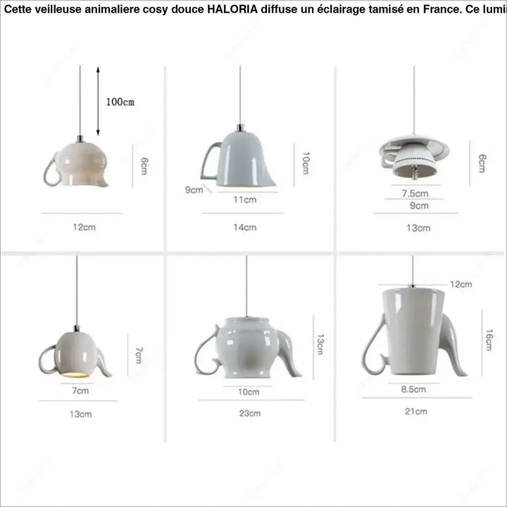Suspension luminaire ceramica en céramique blanche en forme de théière avec poignée et bec suspendue par cordon style intemporel