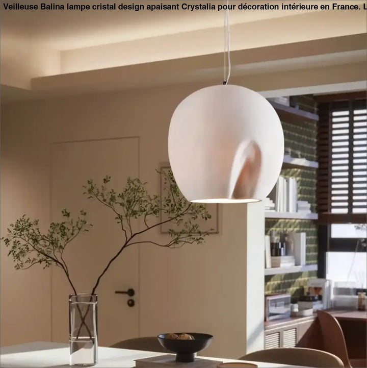 Suspension luminaire forme organique style contemporain