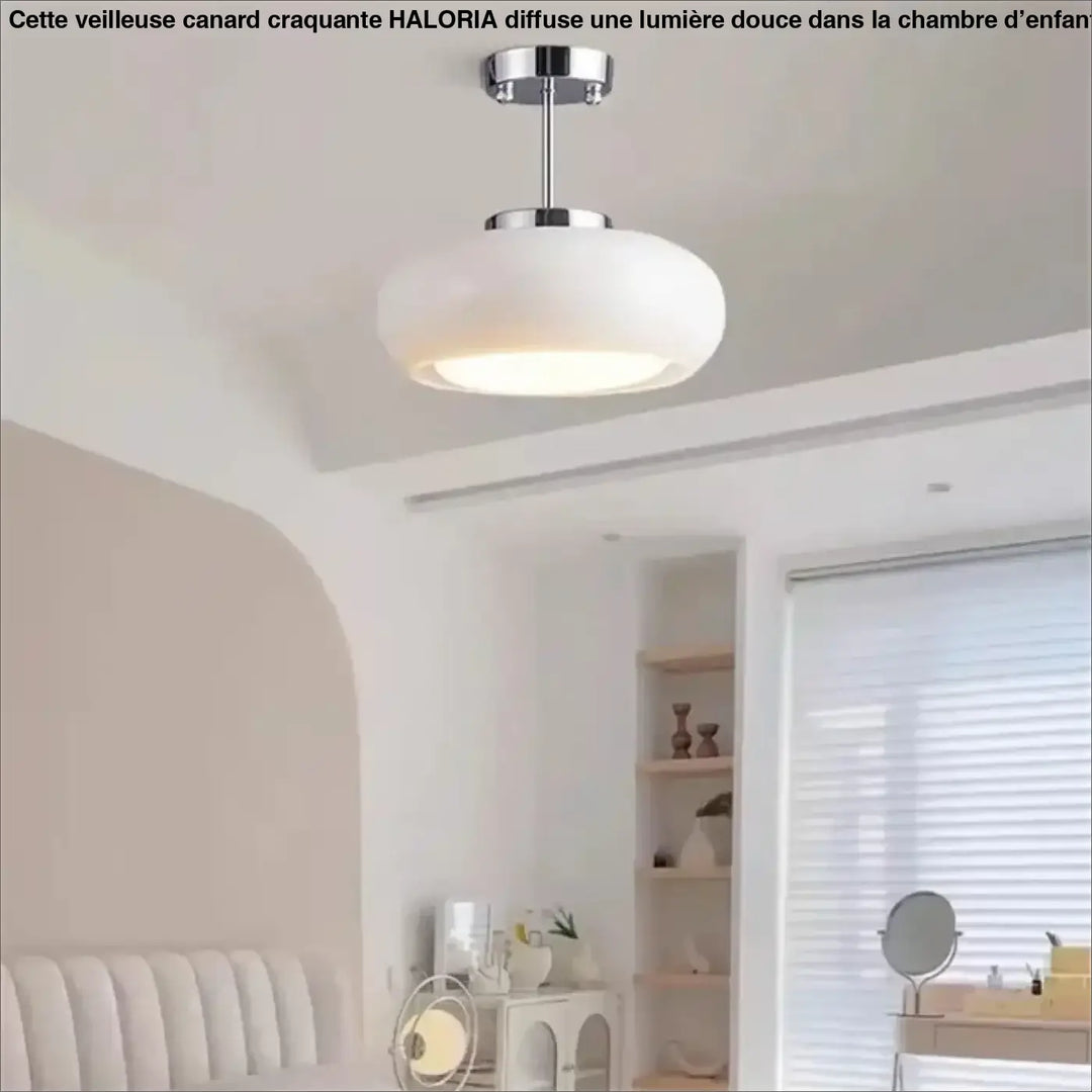 Suspension luminaire longa avec fixation chrome et abat-jour verre blanc dépoli pour décoration intérieure design aux