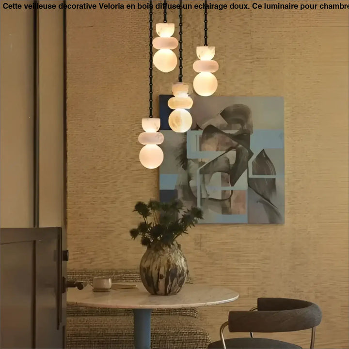 Suspension luminaire batta avec ampoules sont-elles incluses en verre opalescent rose empilées avec intensité variable led lustre