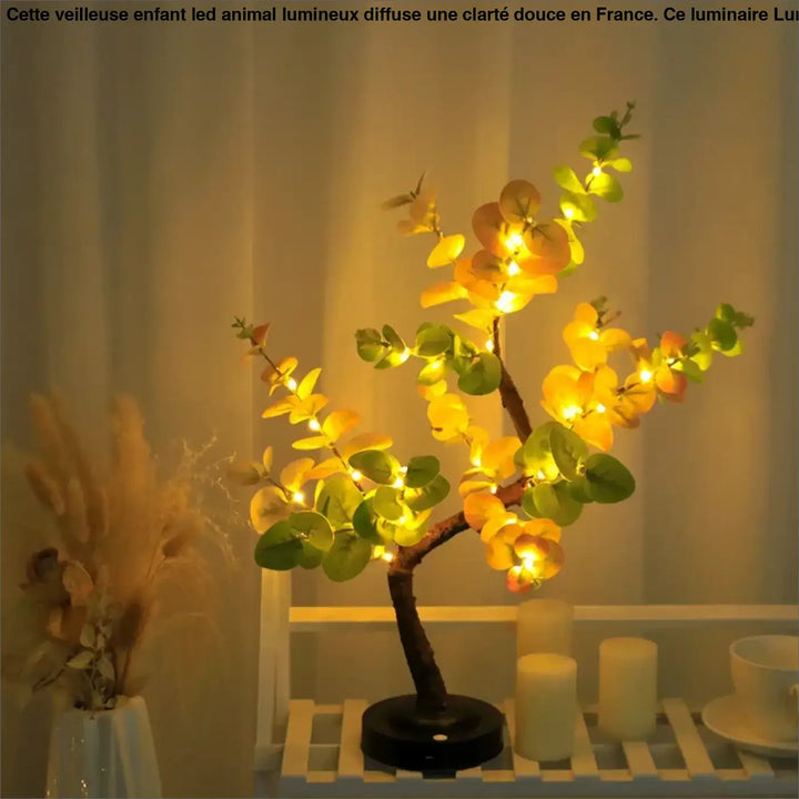 Lampe de table arbre lumineux led design nature chic