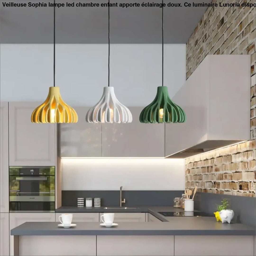 Suspension luminaire design moderne avec éclairage led style
